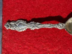 Antique Sterling Silver 6 Etched Spoon - 4424103