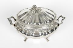 Antique Sterling Silver Two Piece Covered Tureen - 717194