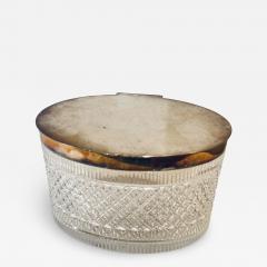 Antique Sterling Silver and Crystal Box by Leuchars Son - 4389163