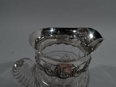 Antique Sterling Silver and Cut Glass Water Pitcher by New York Maker - 3748866