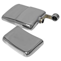 Antique Sterling Silver flask Birmingham 1919 William Neal - 2625603