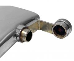 Antique Sterling Silver flask Birmingham 1919 William Neal - 2625608