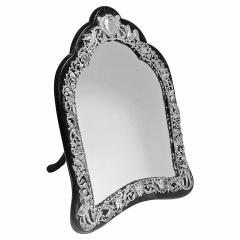 Antique Sterling Silver large table vanity Mirror London 1885 William Comyns - 2520698