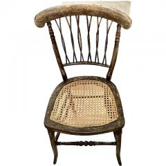 Antique Stick Wicker Cane Seat Side Chair - 3263586
