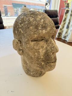Antique Stone Head Sculpture - 4371752