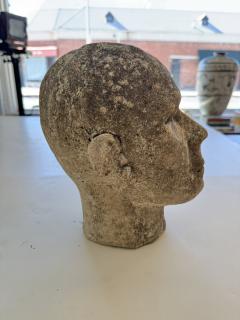 Antique Stone Head Sculpture - 4371753