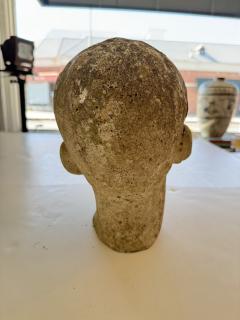 Antique Stone Head Sculpture - 4371756