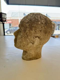 Antique Stone Head Sculpture - 4371757