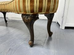 Antique Style Kidney Shaped Walnut Bench - 2272839