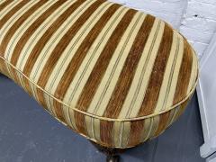 Antique Style Kidney Shaped Walnut Bench - 2272841