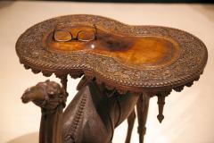 Antique Superbly Carved Walnut Wood Camel Table Circa 1880 - 1247739