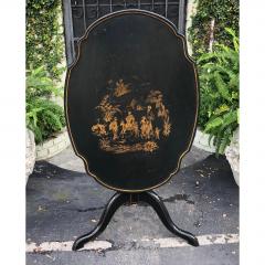 Antique Swedish Chinoiserie Decorated Tripod Tilt Top Table - 1668053