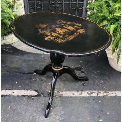 Antique Swedish Chinoiserie Decorated Tripod Tilt Top Table - 1668055