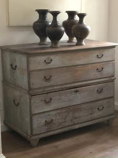 Antique Swedish Painted Commode - 3690989