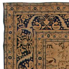 Antique Tabriz Rug in Blue and Brown - 2447698