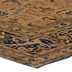 Antique Tabriz Rug in Blue and Brown - 2447699
