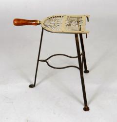 Antique Tall Brass and Iron Trivet - 3439093