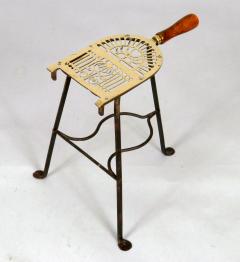 Antique Tall Brass and Iron Trivet - 3439096