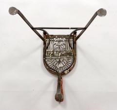 Antique Tall Brass and Iron Trivet - 3439097