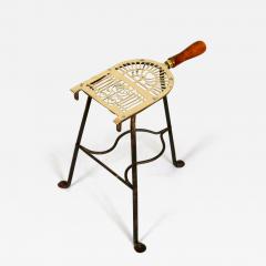 Antique Tall Brass and Iron Trivet - 3544018