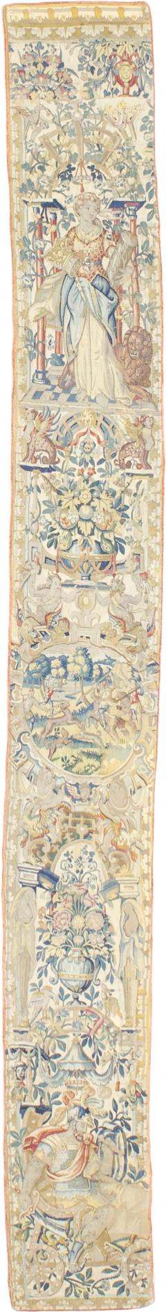 Antique Tapestry Panel one of pair 12 x 109  - 4269319