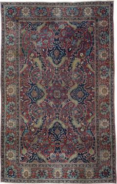 Antique Tehran Rug 45 x 71 - 4355693