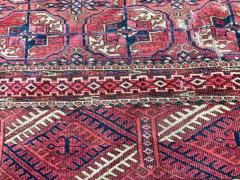 Antique Tekkeh Turkoman Engsi Hatchli 4 Seasons Rug AS IS - 3973528