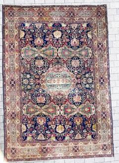 Antique Tekkeh Turkoman Engsi Hatchli 4 Seasons Rug AS IS - 3973537