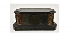 Antique Tiffany Co Bronze Mounted Slate Mantel Clock - 4313269