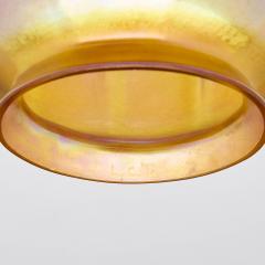 Antique Tiffany Studios Jeweled Favrile Glass Candle Lamp Patinated Bronze Base - 4469773