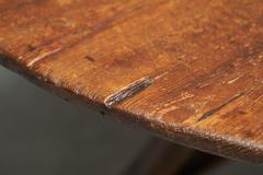 Antique Tilt Top Center Table in Solid Wood and Wrought Iron The Netherlands - 4468379