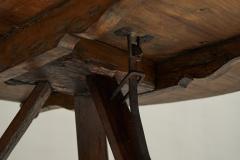 Antique Tilt Top Center Table in Solid Wood and Wrought Iron The Netherlands - 4468383