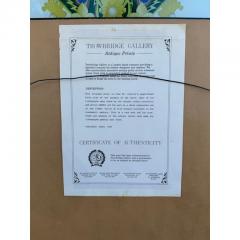 Antique Trobridge Gallery C 1824 Monkey Engraving Print W Chinoiserie Frame - 3536793