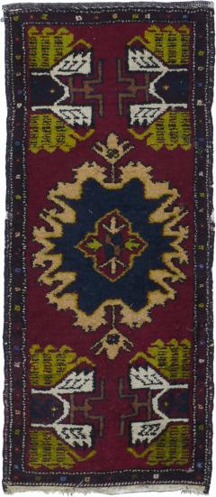 Antique Turkish Anatolian Rug 18 x 40  - 4287774
