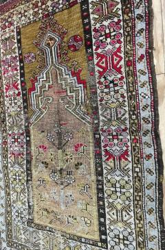 Antique Turkish Anatolian Tree of life and prayer Rug As Is - 3972144