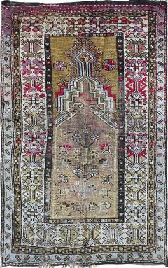 Antique Turkish Anatolian Tree of life and prayer Rug As Is - 4362300