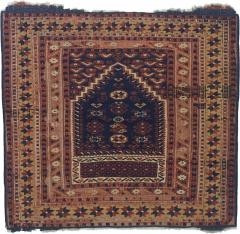 Antique Turkish Bergama Rug 35 x 36  - 4355884