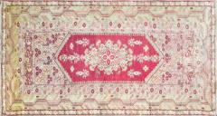 Antique Turkish Ghiordes Oushak Rug Runner - 3965670