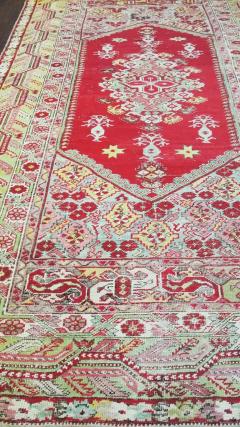 Antique Turkish Ghiordes Oushak Rug Runner - 3965695