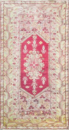 Antique Turkish Ghiordes Oushak Rug Runner - 3979957