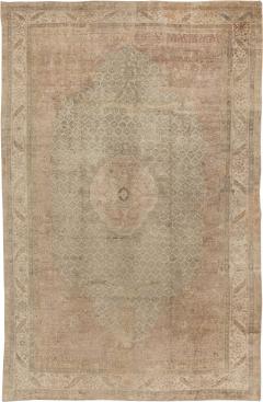 Antique Turkish Hereke Botanic Handmade Wool Rug - 2450998