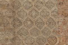 Antique Turkish Hereke Botanic Handmade Wool Rug - 2451004