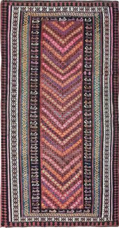 Antique Turkish Kilim Flat weave c 1900s - 4362234