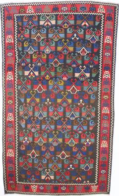 Antique Turkish Kilim Rug 5 6 x 9 9  - 4297301
