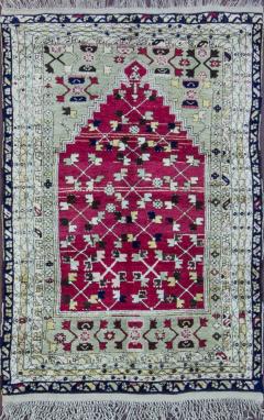 Antique Turkish Konya Prayer Rug c 1880 - 3956784