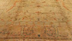 Antique Turkish Oushak Beige Botanic Rug - 2450365
