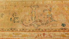 Antique Turkish Oushak Beige Botanic Rug - 2450366