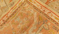 Antique Turkish Oushak Beige Botanic Rug - 2450367
