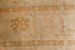 Antique Turkish Oushak Beige Hand Knotted Wool Rug - 2465411