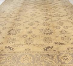 Antique Turkish Oushak Camel and Taupe Handwoven Wool Carpet - 2456716